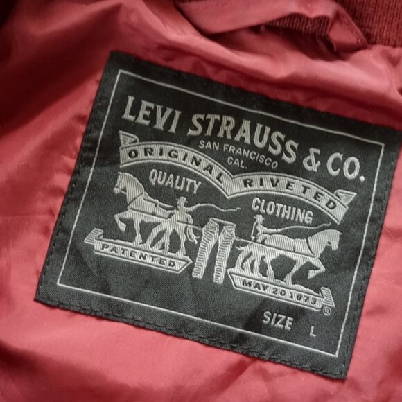 Levi's Maroons Windbreaker Jacket - Picture 2 of 9